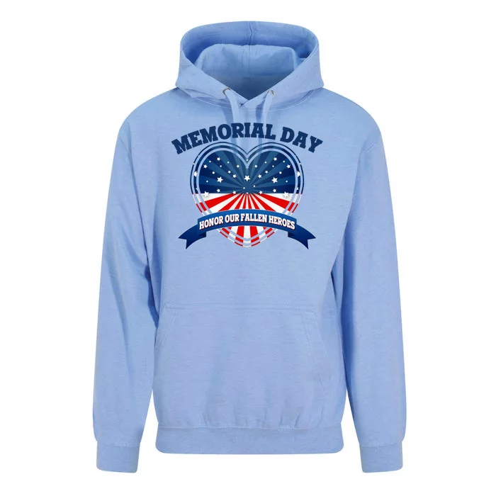 Memorial Day Honor Our Fallen Heroes Unisex Surf Hoodie