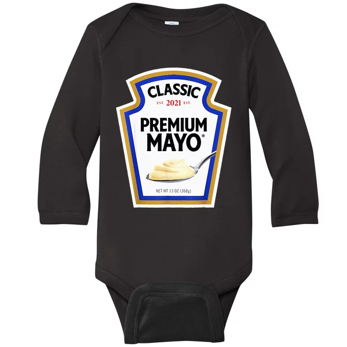 Mayonnaise Diy Halloween Costume Matching Group Mayo Baby Long Sleeve Bodysuit