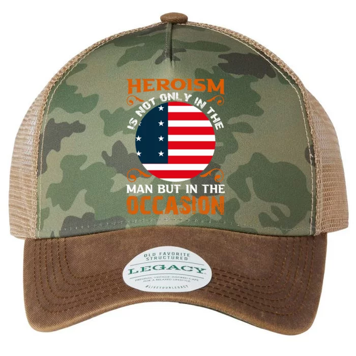 Memorial Day Heroism Is Not Only In The Man But In The Occasion Gift Legacy Tie Dye Trucker Hat