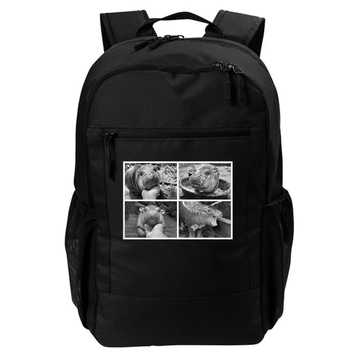 Moo Deng Hippo Photo Funny Pygmy Hippopotamus Daily Commute Backpack