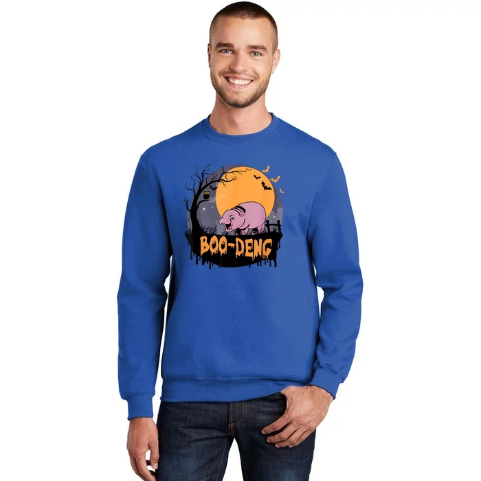 Moo Deng Halloween Boo Deng Halloween Tall Sweatshirt