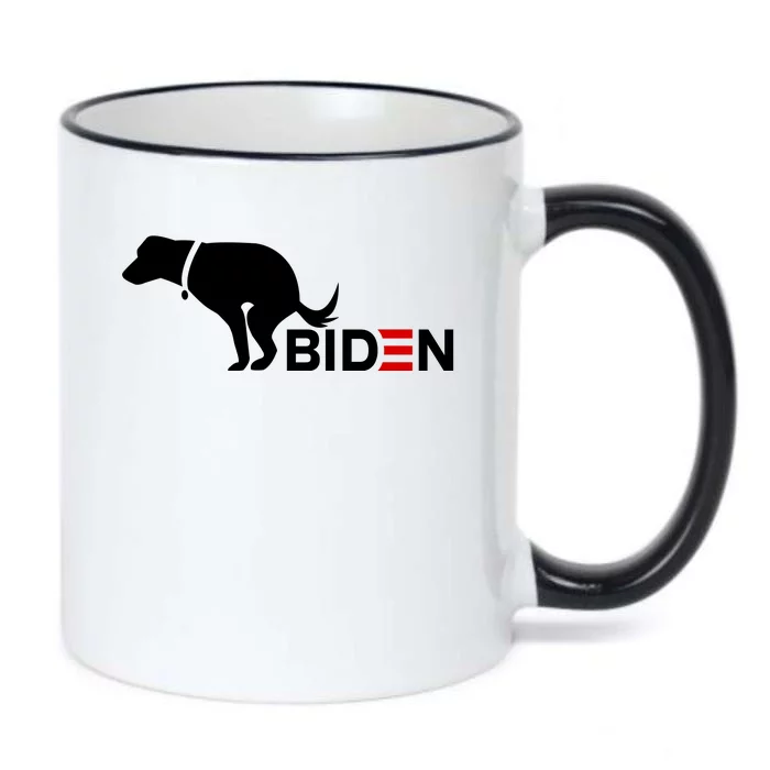 My Dog Hates Biden Funny Anti Biden Black Color Changing Mug