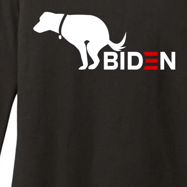 My Dog Hates Biden Funny Anti Biden Womens CVC Long Sleeve Shirt