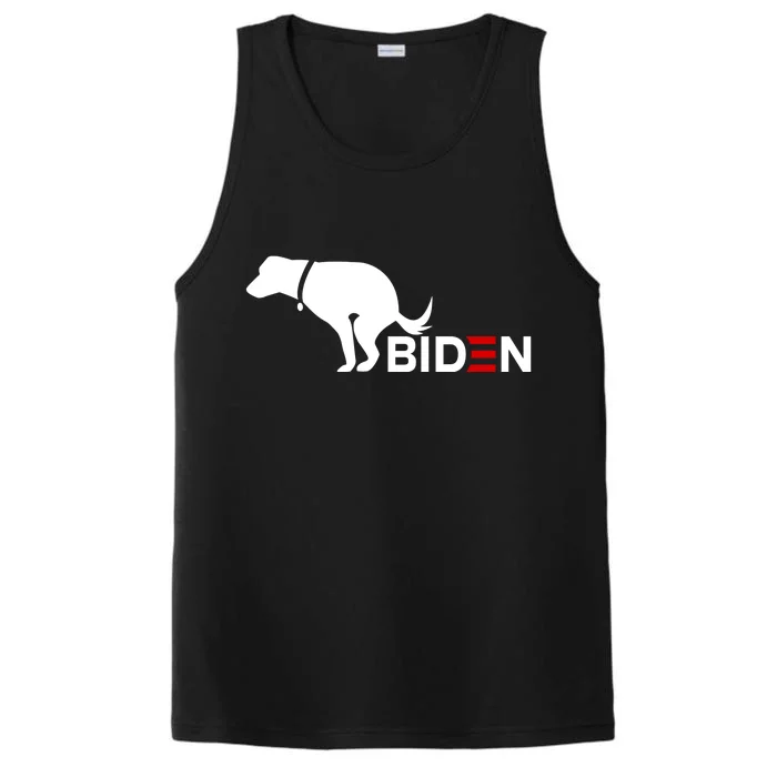 My Dog Hates Biden Funny Anti Biden Performance Tank