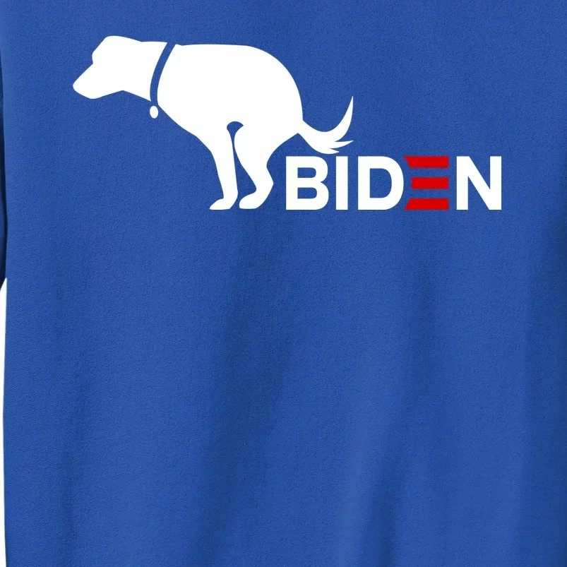 My Dog Hates Biden Funny Anti Biden Tall Sweatshirt