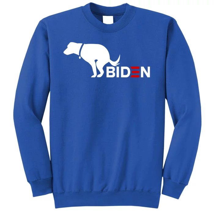 My Dog Hates Biden Funny Anti Biden Tall Sweatshirt