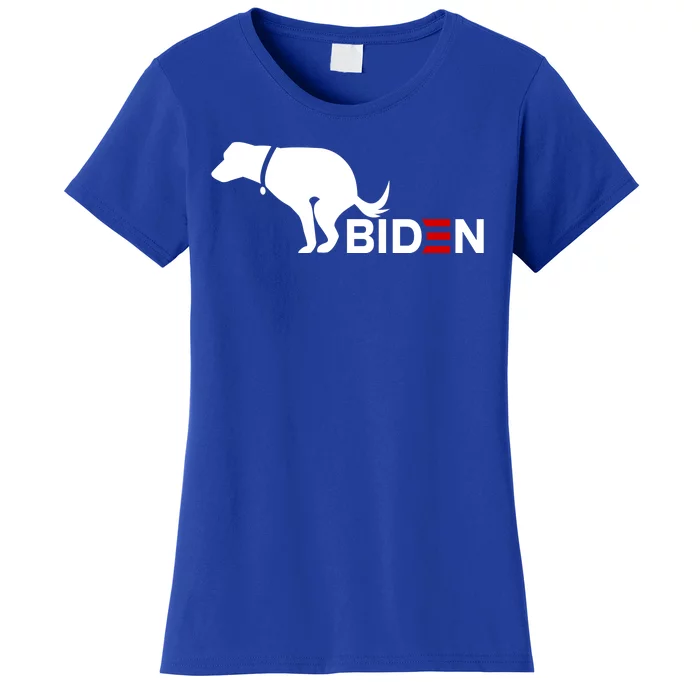 My Dog Hates Biden Funny Anti Biden Women's T-Shirt