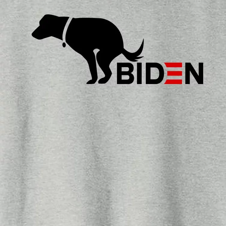 My Dog Hates Biden Funny Anti Biden Women's Crop Top Tee