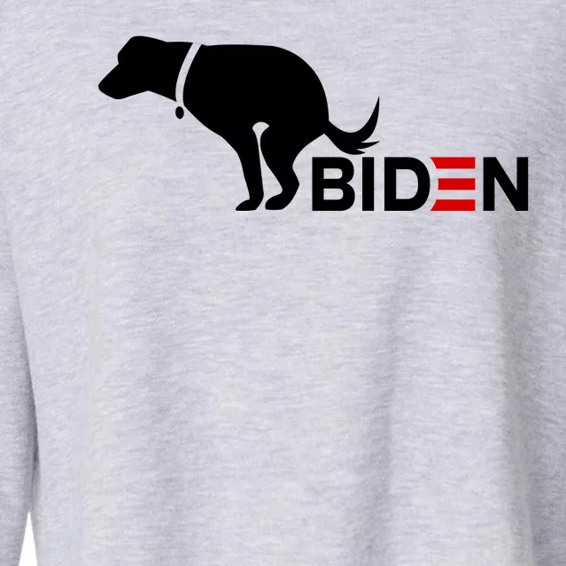 My Dog Hates Biden Funny Anti Biden Cropped Pullover Crew