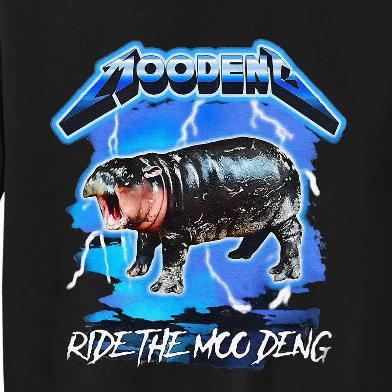 Moo Deng Hippo Ride The Moo Deng Gift Sweatshirt