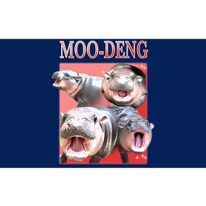 Moo Deng Hippo Meme Funny Bumper Sticker