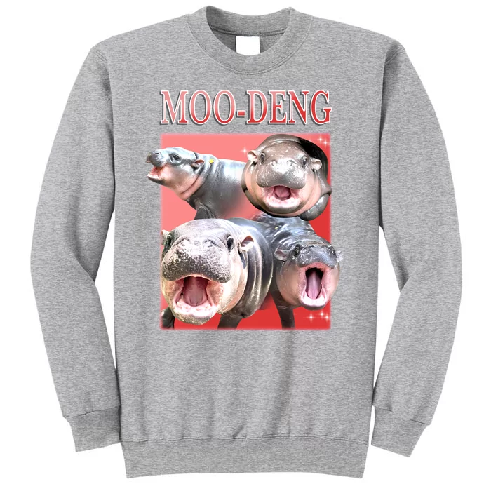 Moo Deng Hippo Meme Funny Sweatshirt