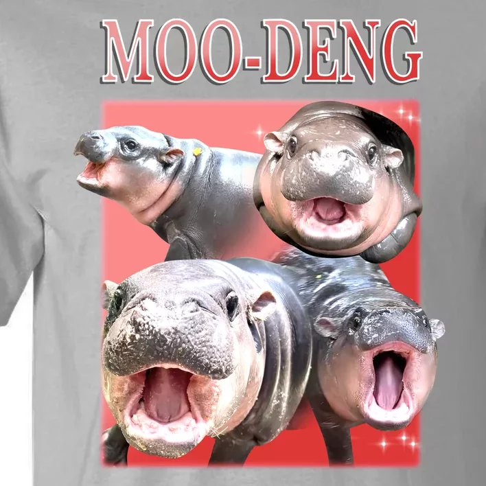 Moo Deng Hippo Meme Funny Tall T-Shirt