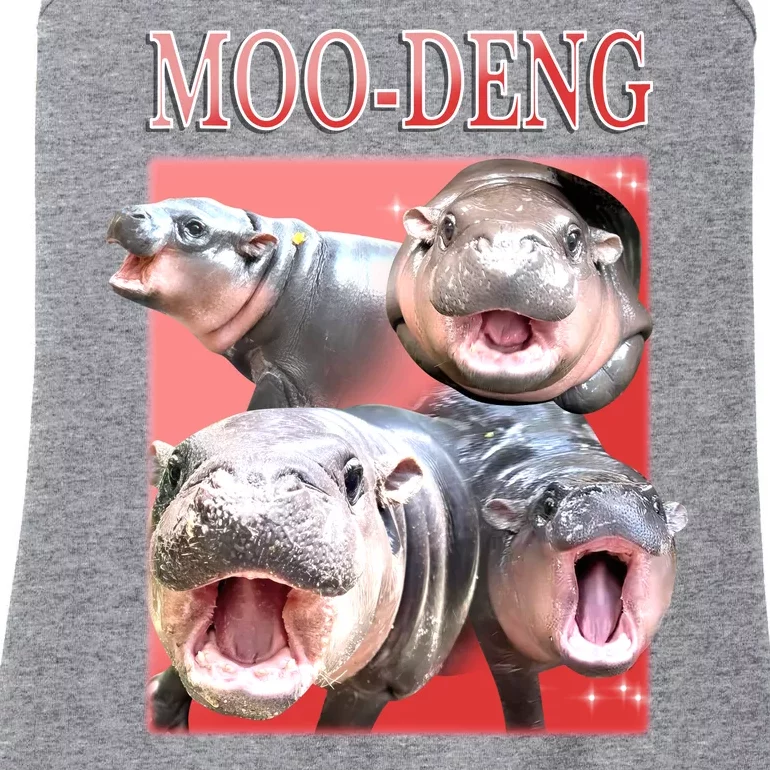 Moo Deng Hippo Meme Funny Ladies Essential Tank