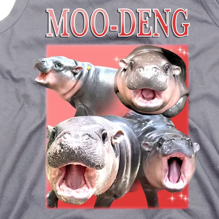 Moo Deng Hippo Meme Funny Tank Top