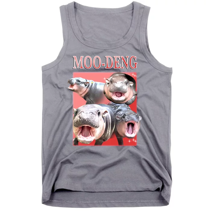 Moo Deng Hippo Meme Funny Tank Top