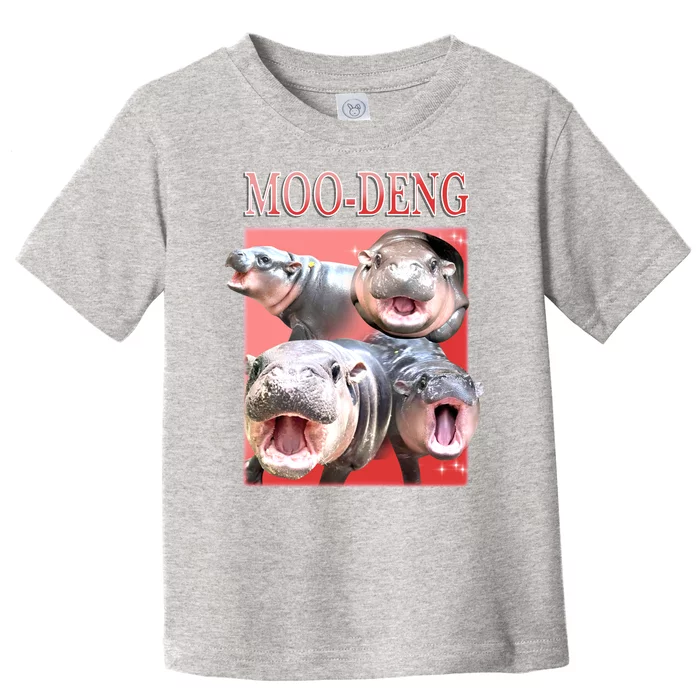 Moo Deng Hippo Meme Funny Toddler T-Shirt