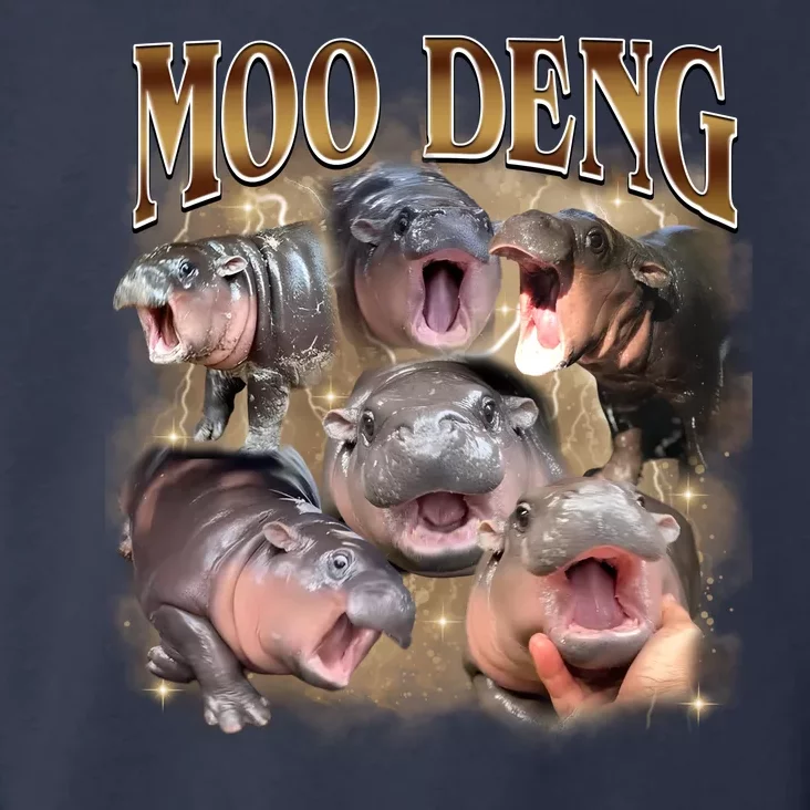 Moo Deng Hippo Meme Funny Animal Toddler Hoodie