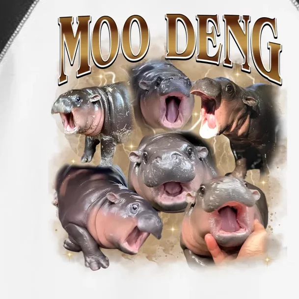 Moo Deng Hippo Meme Funny Animal Toddler Fine Jersey T-Shirt