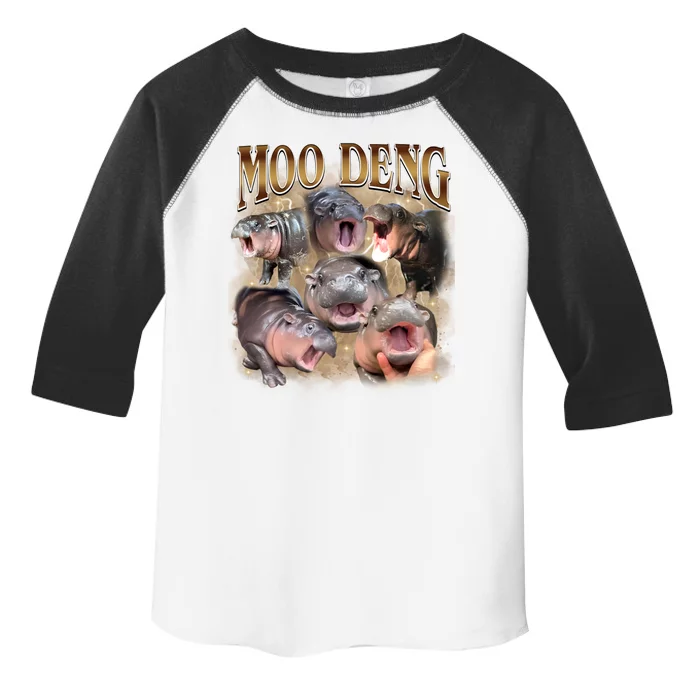 Moo Deng Hippo Meme Funny Animal Toddler Fine Jersey T-Shirt