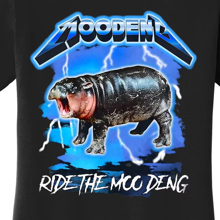 Moo Deng Hippo Ride The Moo Deng Women's T-Shirt