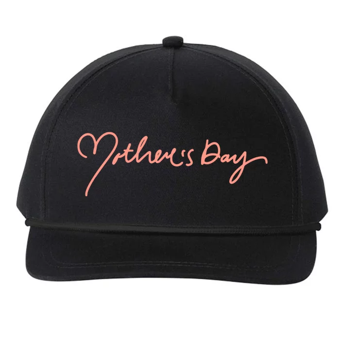 Mother's Day Heart Cute Gift Snapback Five-Panel Rope Hat