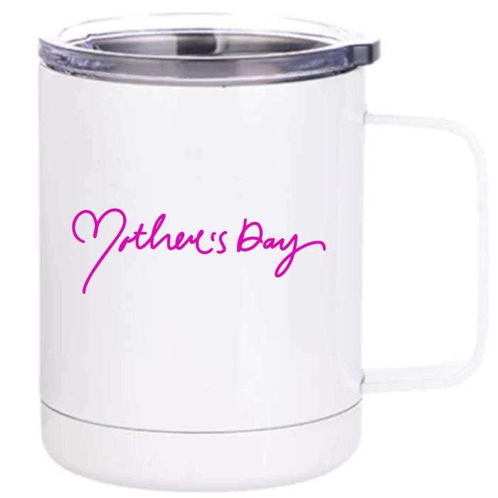 Mother's Day Heart Cute Gift Front & Back 12oz Stainless Steel Tumbler Cup