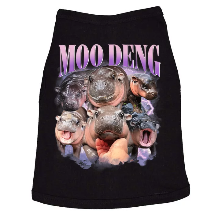 Moo Deng Hippo Meme Funny Doggie Tank