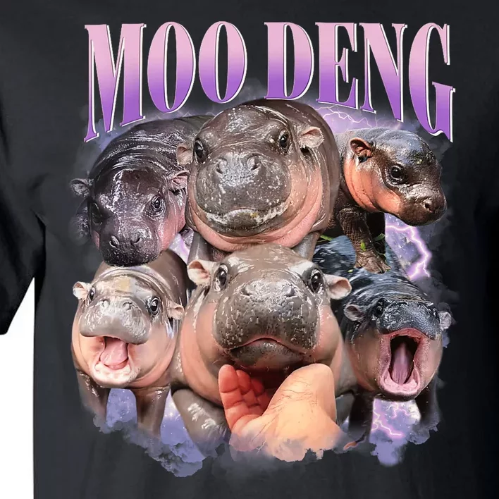 Moo Deng Hippo Meme Funny Tall T-Shirt