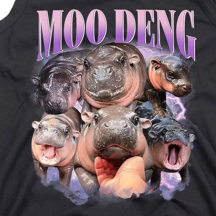 Moo Deng Hippo Meme Funny Tank Top