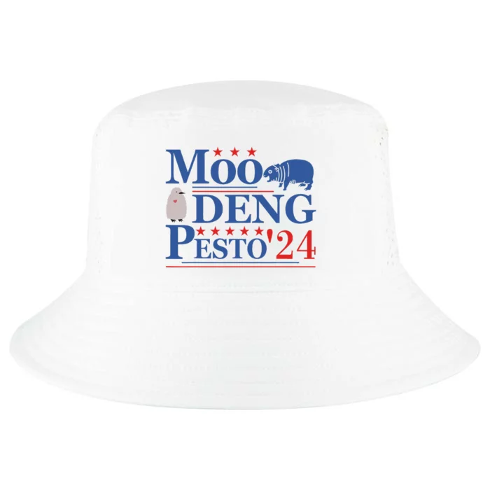 Moo Deng Hippo 2024 And Pesto The Penguin Cool Comfort Performance Bucket Hat