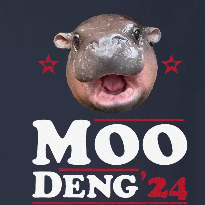 Moo Deng Hippo Cute Baby Pygmy Funny Election 2024 Toddler Long Sleeve Shirt