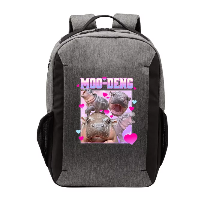 Moo Deng Hippo Baby Pygmy Funny Vector Backpack