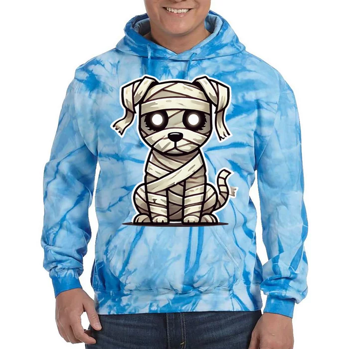 Mummy Dog Halloween Tie Dye Hoodie