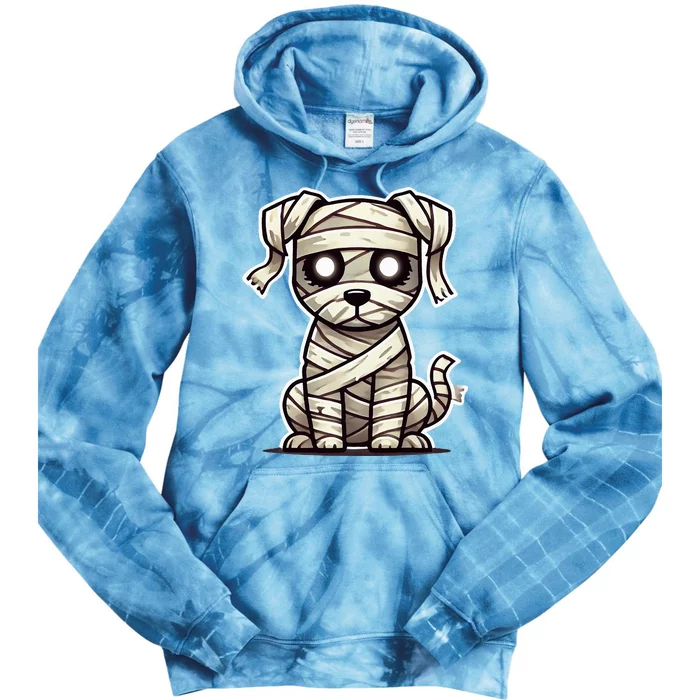 Mummy Dog Halloween Tie Dye Hoodie