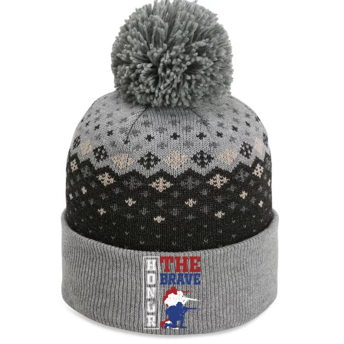 Memorial Day Honor The Brave Military Veterans Gift The Baniff Cuffed Pom Beanie