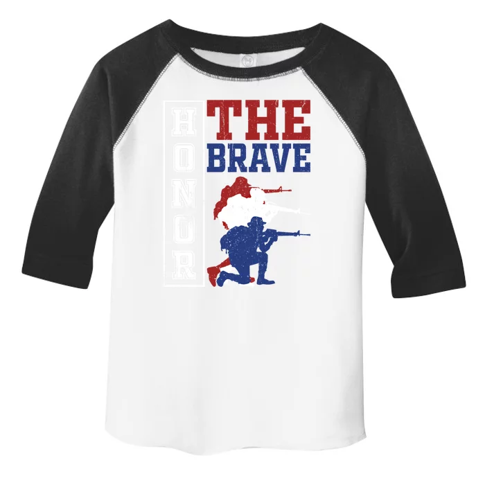 Memorial Day Honor The Brave Military Veterans Gift Toddler Fine Jersey T-Shirt