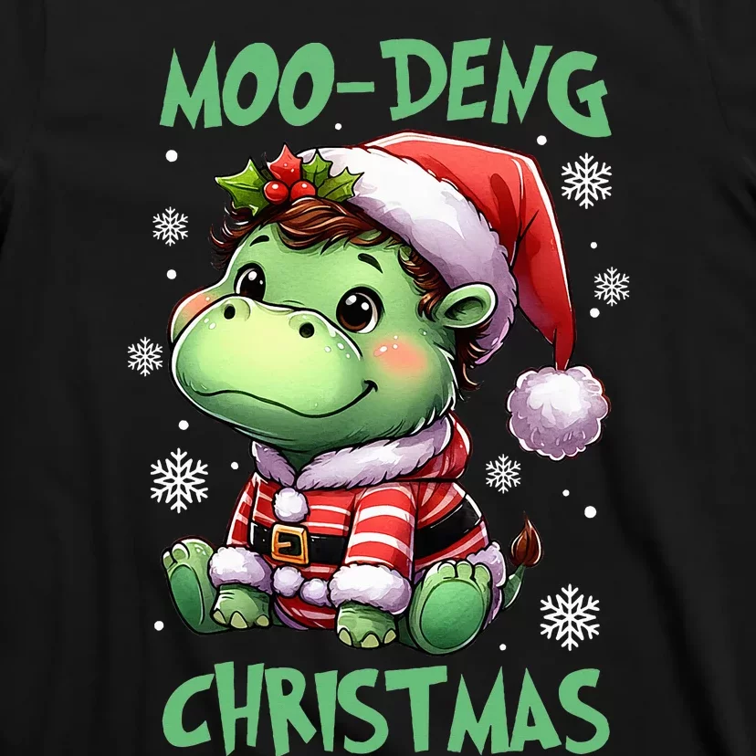 Moo Deng Hippo Baby Pigmy Moodeng Chrismats Zoo Family T-Shirt