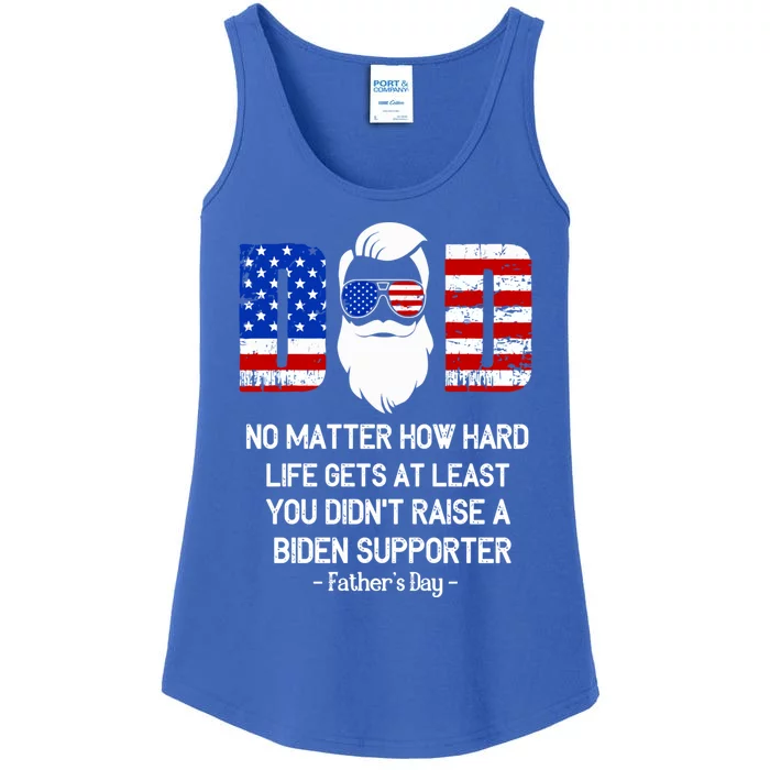 My Dad Happy Father's Day Day No Matter How Hard Life Gets Cute Gift Ladies Essential Tank