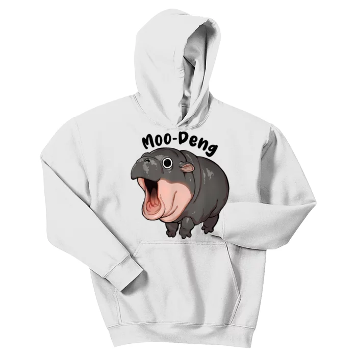 Moo Deng Hippo Baby Pigmy Hippopotamus Zoo Family Kids Hoodie