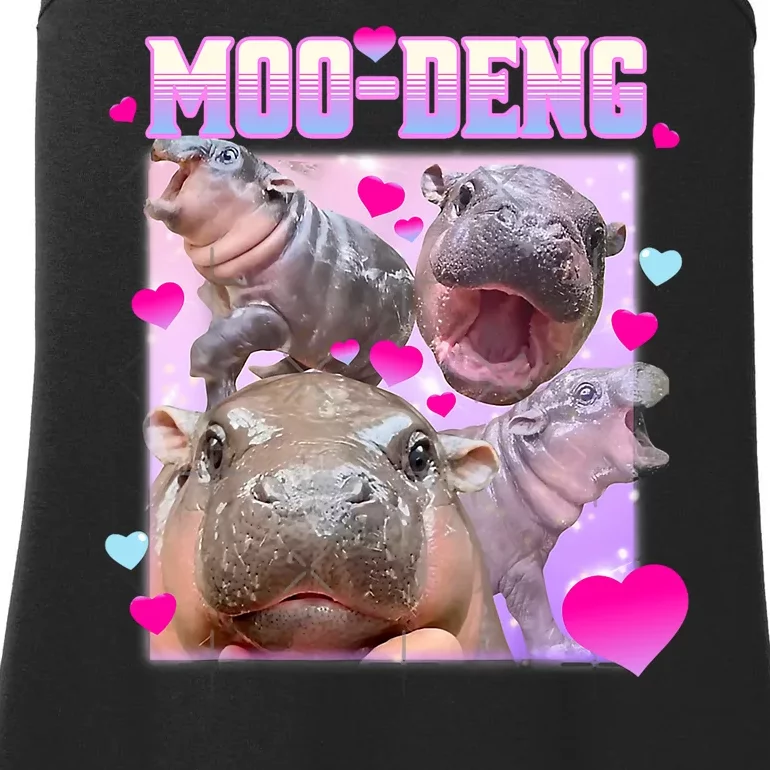 Moo Deng Hippo Baby Pygmy Funny Ladies Essential Tank