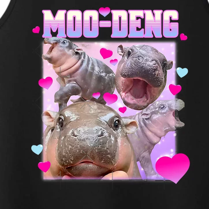 Moo Deng Hippo Baby Pygmy Funny Performance Tank