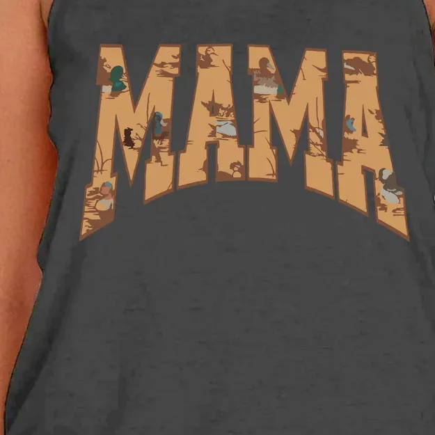 Mama Duck Hunting Women's Knotted Racerback Tank