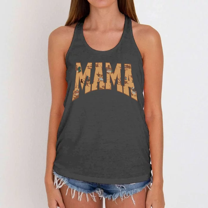 Mama Duck Hunting Women's Knotted Racerback Tank