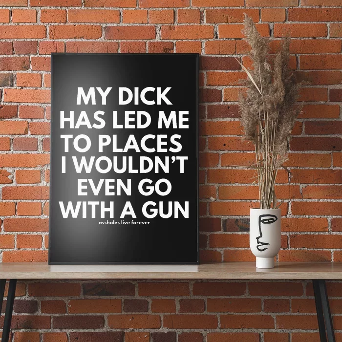 My Dick Has Led Me To Places I WounT Even Go With A Gun Poster