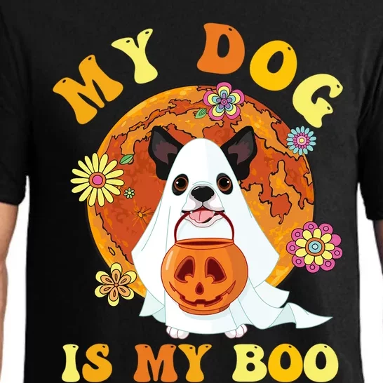 My Dog Is Boo Funny Dog Owner Boo Ghost Lover Halloween Great Gift Pajama Set