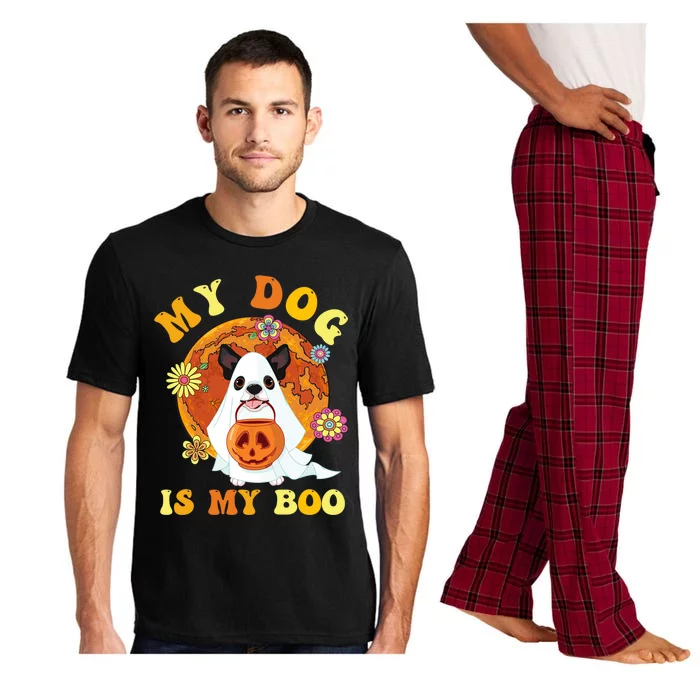 My Dog Is Boo Funny Dog Owner Boo Ghost Lover Halloween Great Gift Pajama Set