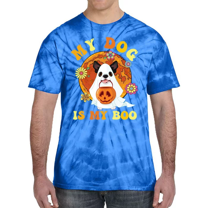 My Dog Is Boo Funny Dog Owner Boo Ghost Lover Halloween Great Gift Tie-Dye T-Shirt