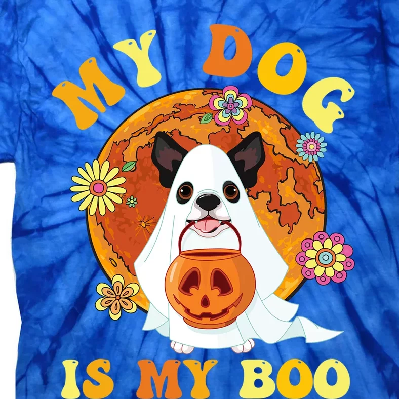 My Dog Is Boo Funny Dog Owner Boo Ghost Lover Halloween Great Gift Tie-Dye T-Shirt