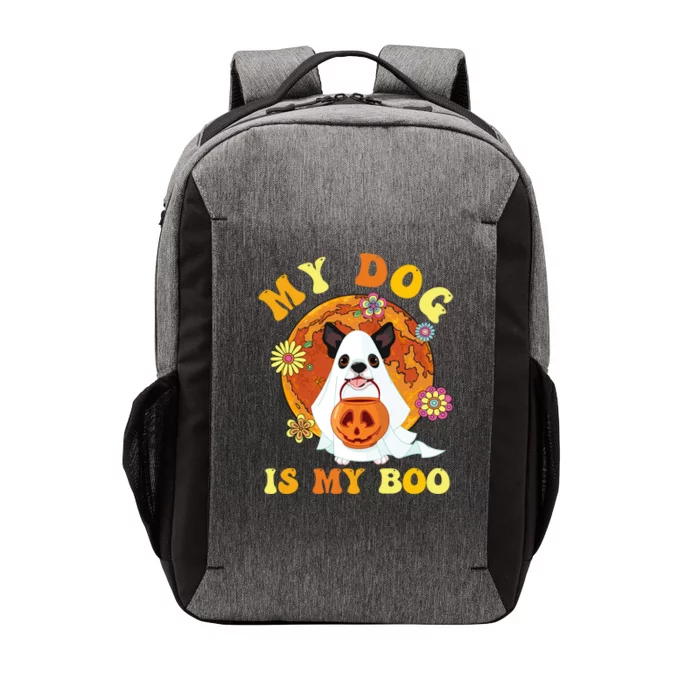 My Dog Is Boo Funny Dog Owner Boo Ghost Lover Halloween Great Gift Vector Backpack